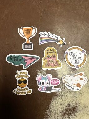 Assorted Retro Sticker Pack - Multicolor